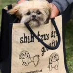 Shih Tzus Are Great Bag - Jute Shopping Bag Gift Dog Breed - Image 2