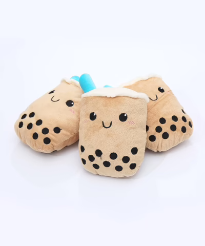 Boba Milk Tea Squeaky Dog Toy