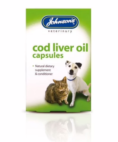 Johnsons Cod Liver Oil  Capsules For Dogs And Cats