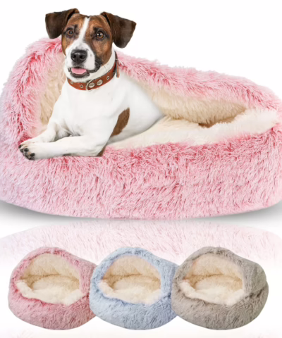 Donut Dog Bed with Cave