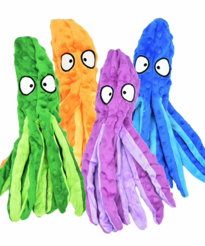 Octopus Crinkle No Stuffing Toys