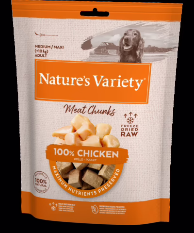 Natures Variety Freeze Dried Chicken Chunks 50g