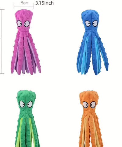 Squeaky Octopus Dog Toy