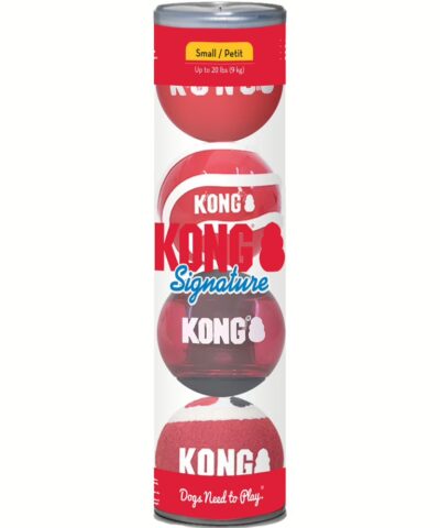 KONG Signature Balls 4pk Assorted Small