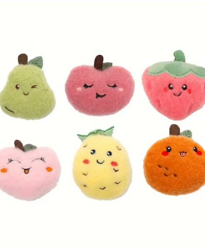 Assorted Fruit Plush Dog Toy