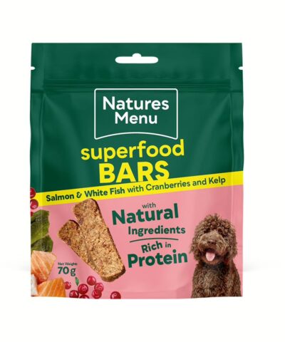 Natures Menu Superfood Bar with Salmon & White Fish Dog Treats